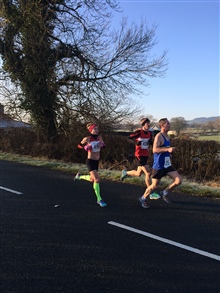 Ken Harker and Shona Fletcher. Northern Road Race Championships, Clitheroe 10k 2014. Shona 3rd lady.